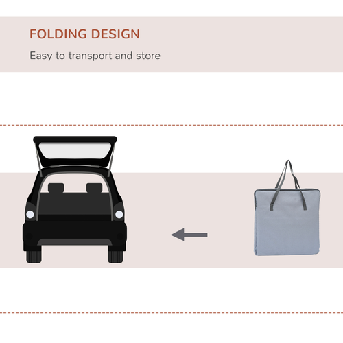 Foldable Pet Car Seat Carrier for Small Dogs & Cats – Portable Travel Bag with Mesh Window & Safety Straps