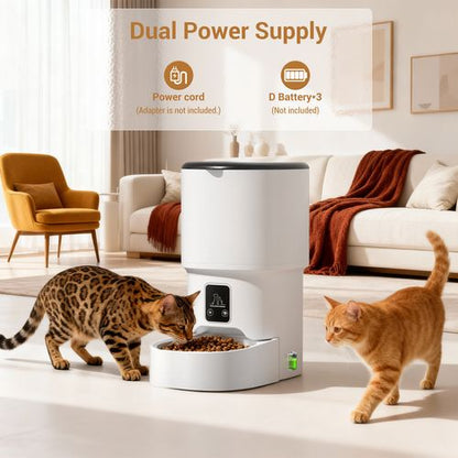 Nuzzle 4L automatic pet feeder — programmable timed food dispenser for cats and dogs