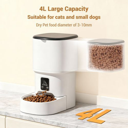 Nuzzle automatic pet feeder dual power — USB-C and battery backup for uninterrupted feeding