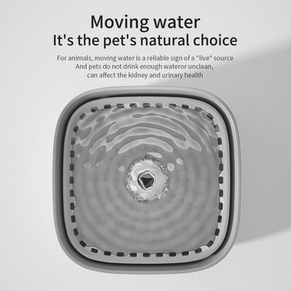 Nuzzle 3L water fountain with flowing water — quiet pet dispenser for cats and dogs